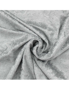 Tejidos de terciopelo panne - Gris plata