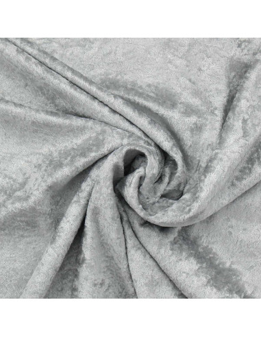 Tejidos de terciopelo panne - Gris plata
