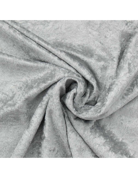 Tejidos de terciopelo panne - Gris plata