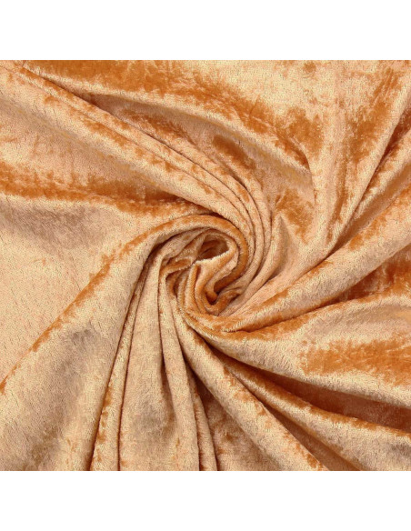 Tejidos de terciopelo panne - Ocre
