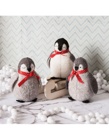 Kit de fieltro - Bebés pingüinos