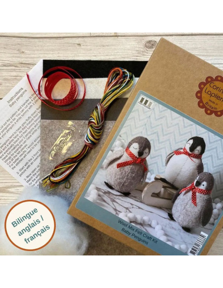 Kit de fieltro - Bebés pingüinos