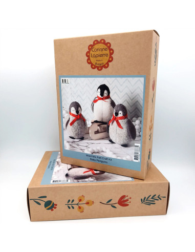 Kit de fieltro - Bebés pingüinos