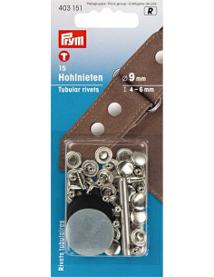 Juego de 15 remaches tubulares con herramienta de perforación de 4-6 mm