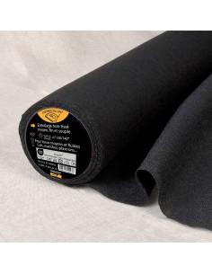 Entretela no tejida termoadhesiva media - Negro