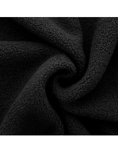 Tejido de peluche rizado Teddy - Negro