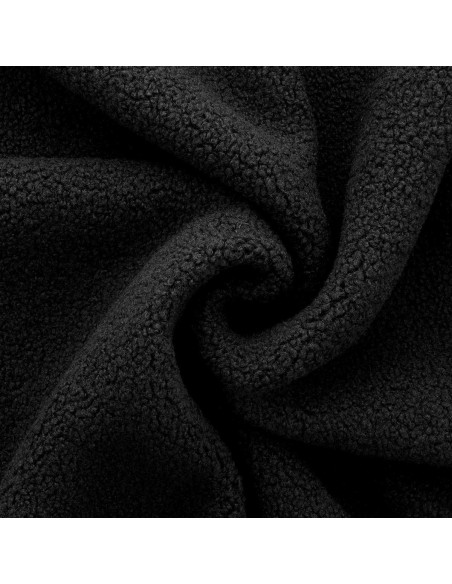 Tejido de peluche rizado Teddy - Negro