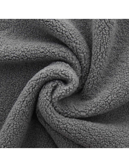 Tejido de peluche rizado Teddy - Gris oscuro