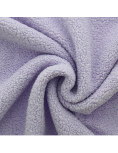 Tejido de peluche rizado Teddy - Lavanda