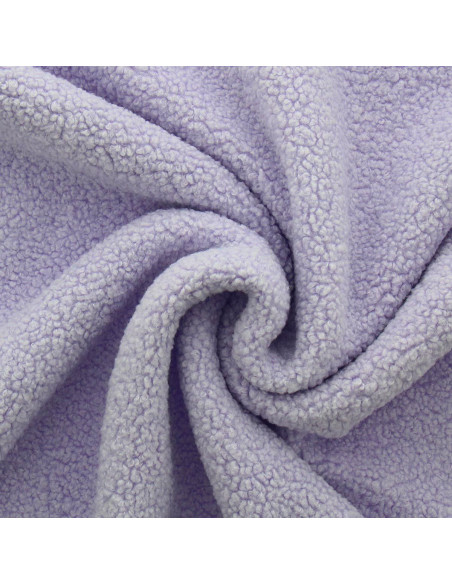 Tejido de peluche rizado Teddy - Lavanda