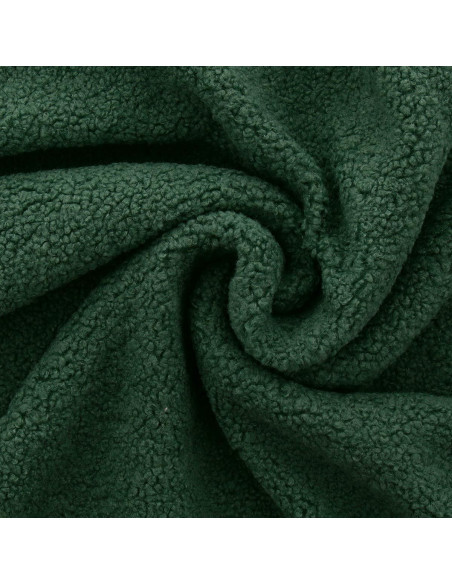 Tejido de peluche rizado Teddy - Verde oscuro