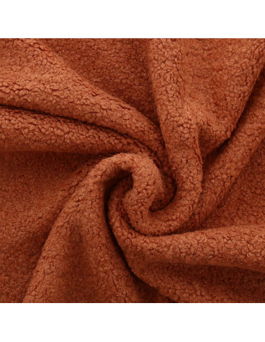 Tejido de peluche rizado Teddy - Cobre