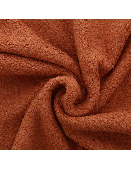 Tejido de peluche rizado Teddy - Cobre