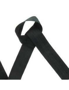 Cinta fruncidora para pliegue automático - Negro 70 mm