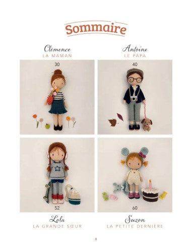 Libro la familia de Lulu a crochet