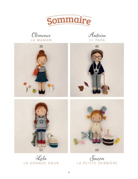 Libro la familia de Lulu a crochet