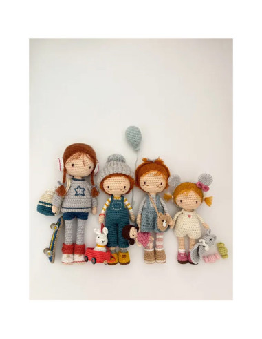 Libro la familia de Lulu a crochet