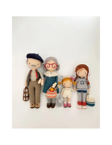 Libro la familia de Lulu a crochet