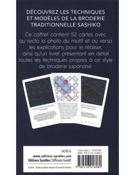 Caja de motivos Sashiko - 52 modelos para bordar