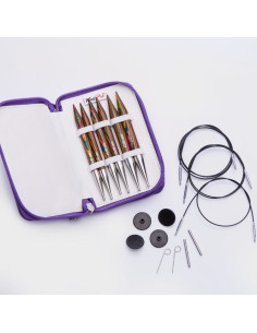 Kit de agujas circulares para tejer KnitPro Chunky Symfonie Wood
