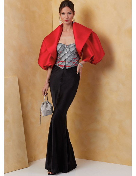Patrón de bolero - Vogue 2078