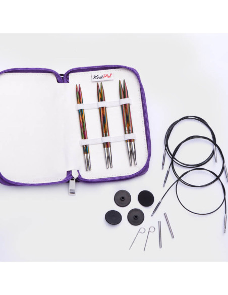 Kit de agujas circulares para tejer KnitPro Starter Symfonie Wood