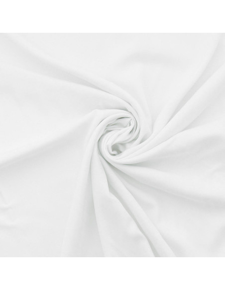Tejido popelina de viscosa - Blanco