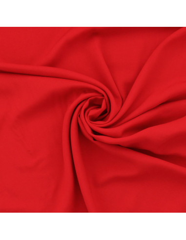 Tejido popelina de viscosa - Rojo
