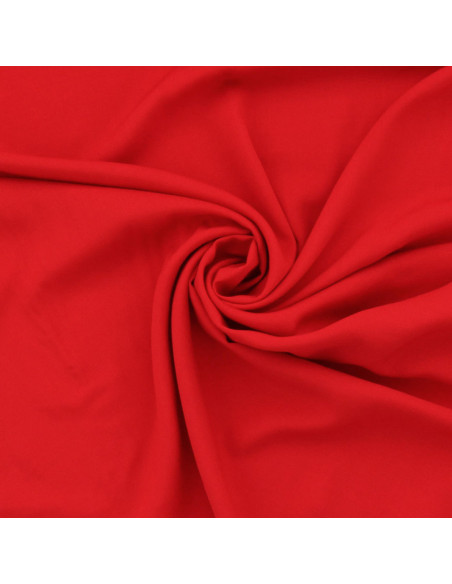 Tejido popelina de viscosa - Rojo