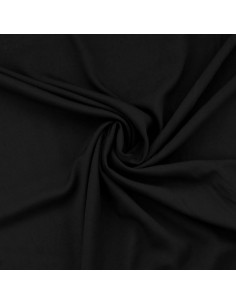 Tejido popelina de viscosa - Negro