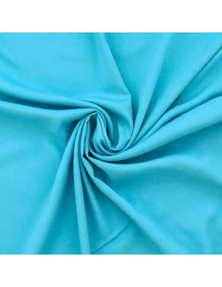 Tejido popelina de viscosa - Turquesa