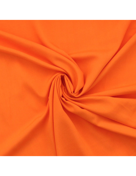 Tejido popelina de viscosa - Naranja