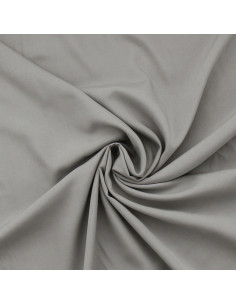 Tejido popelina de viscosa - Gris plata