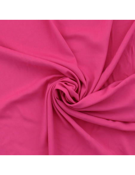 Tejido popelina de viscosa - Fucsia