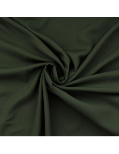 Tejido popelina de viscosa - Verde caqui
