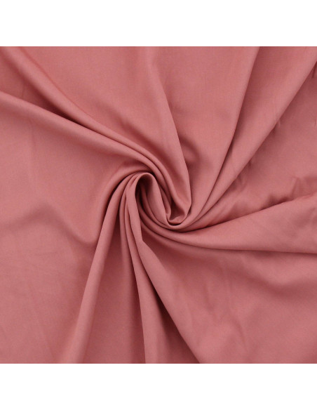 Tejido popelina de viscosa - Rosa palo
