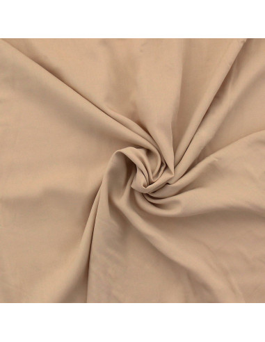 Tejido popelina de viscosa - Beige