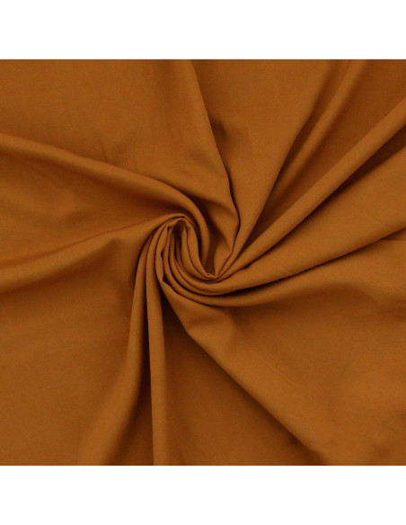 Tejido popelina de viscosa - Ocre oscuro