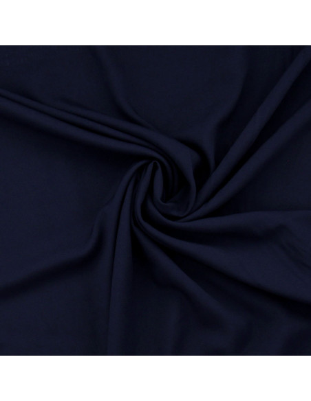 Tejido popelina de viscosa - Azul marino