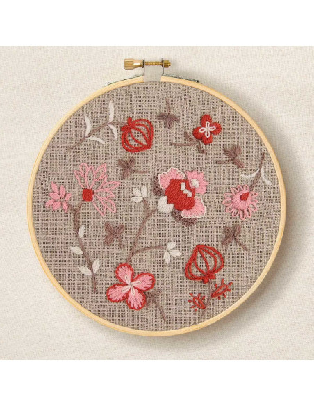 Kit de bordado - Flores indias