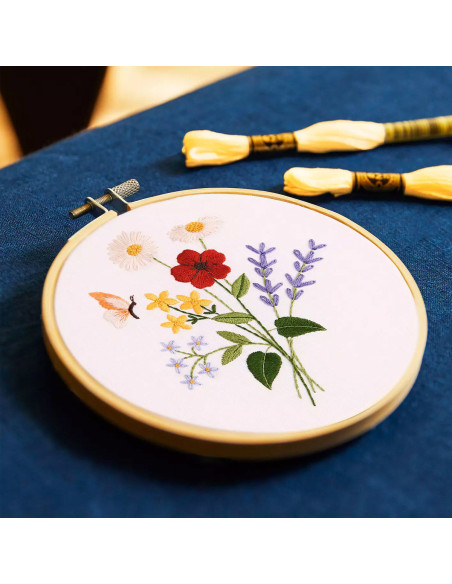 Kit de bordado - Magníficas flores de verano
