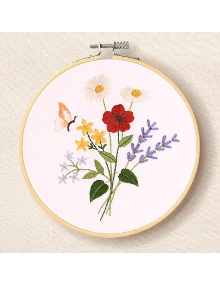 Kit de bordado - Magníficas flores de verano