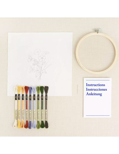 Kit de bordado - Magníficas flores de verano