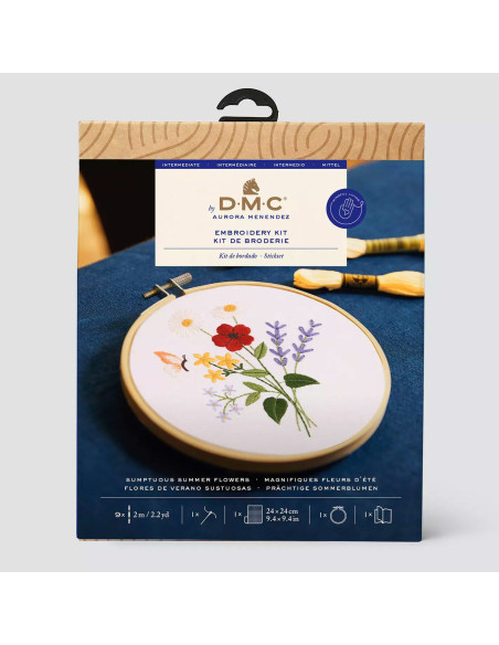 Kit de bordado - Magníficas flores de verano