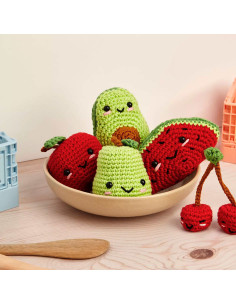 Kit amigurumi - Nuestros amigos los frutos