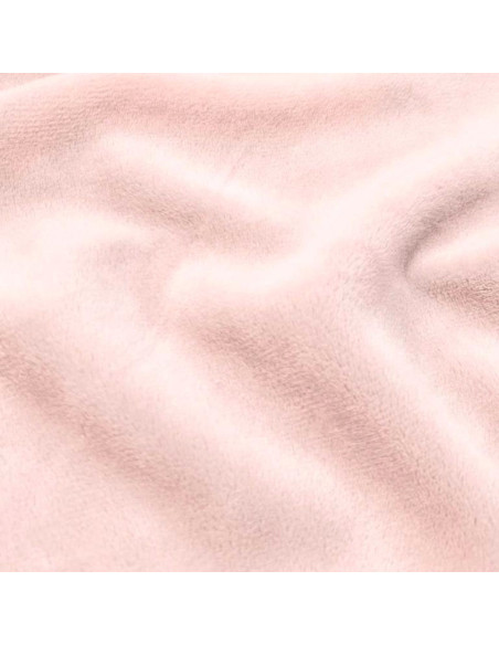 Tejido minky liso - Rosa