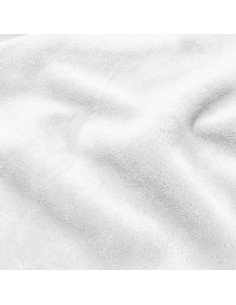 Tejido minky liso - Blanco