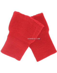 Juego de 2 muñequeras tejidas - Rojo