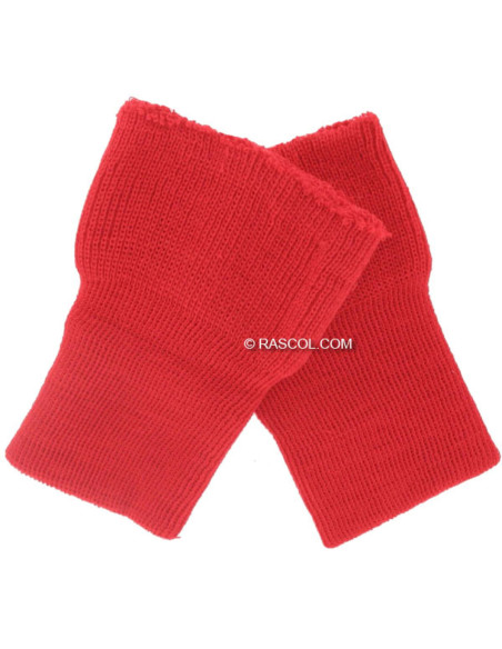 Juego de 2 muñequeras tejidas - Rojo
