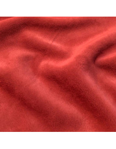 Tejido minky liso - Cardenal
